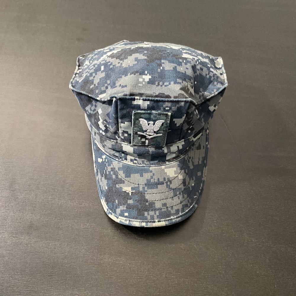 US Navy Cap Working Utility Digital Camo Hat‎ NWU Type III Military Issue Blue